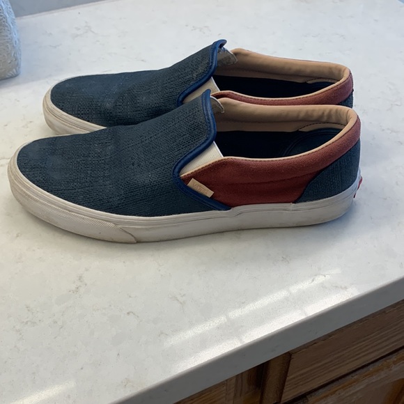 Men’s vans low top maroon and blue size 11.5 - Picture 3 of 6